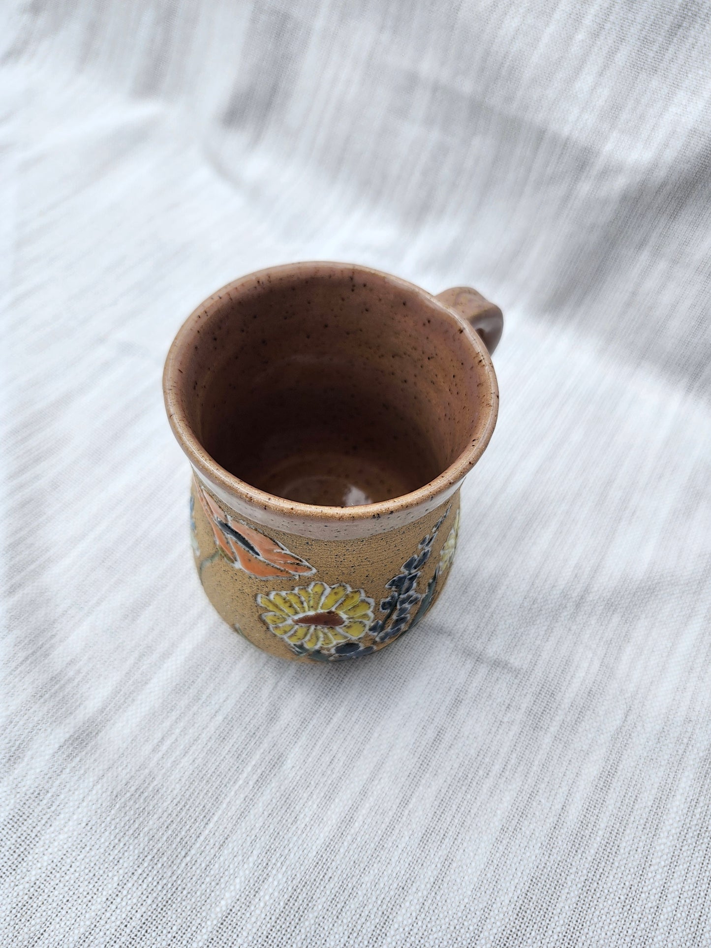 Pink Wildflower Mug
