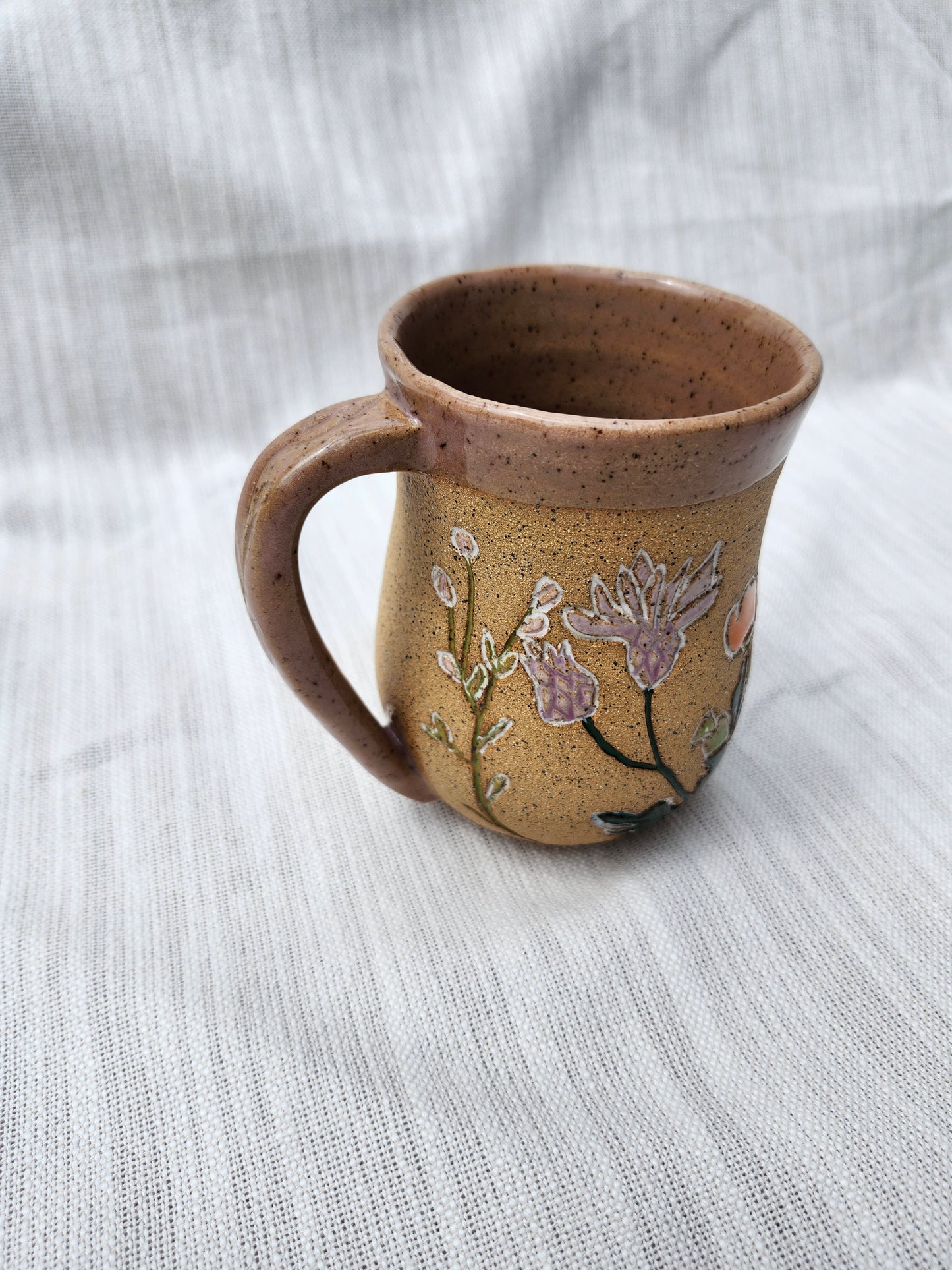 Pink Wildflower Mug