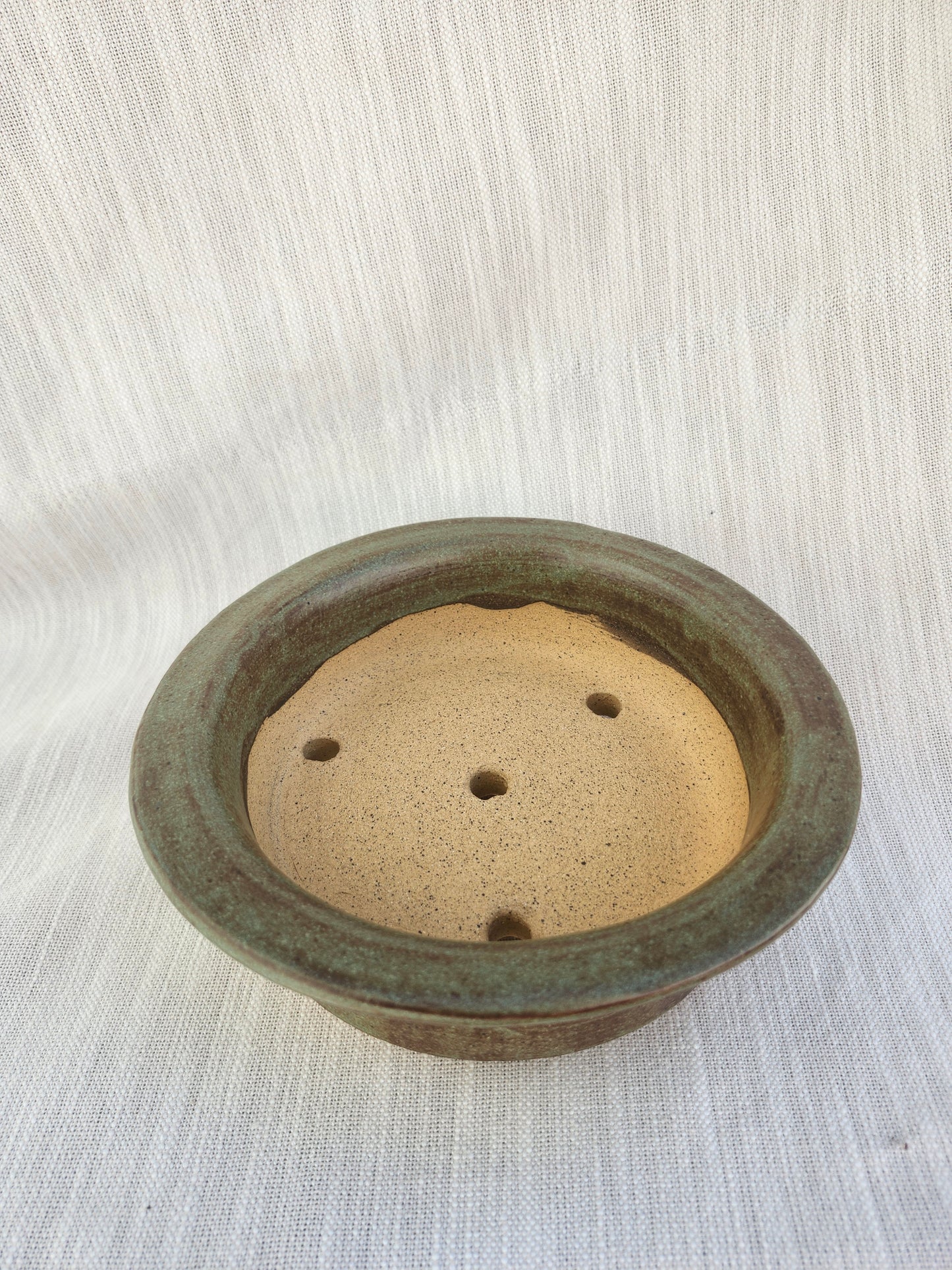 Green bonsai pot