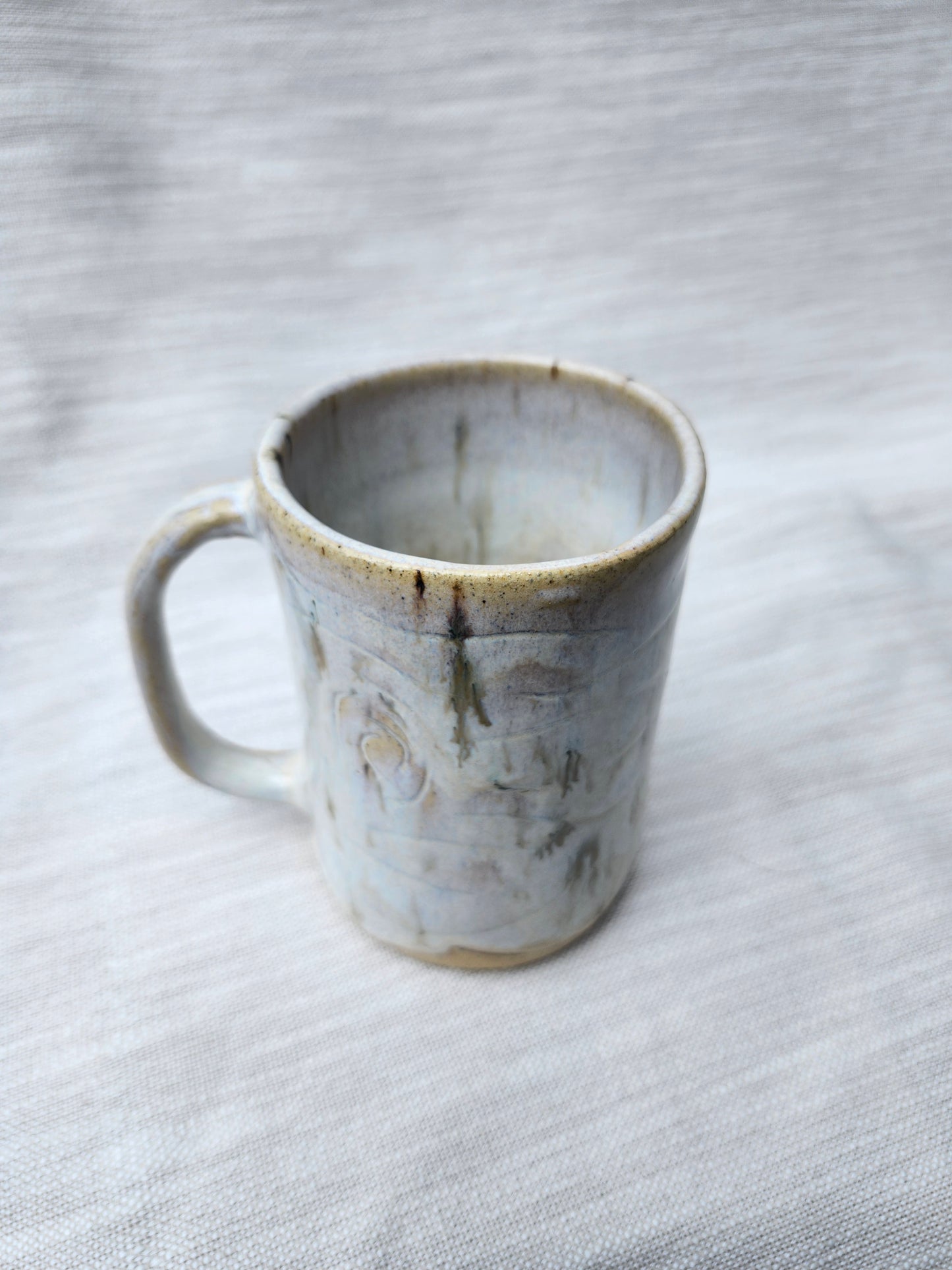 White Birch Tree Heart Mug