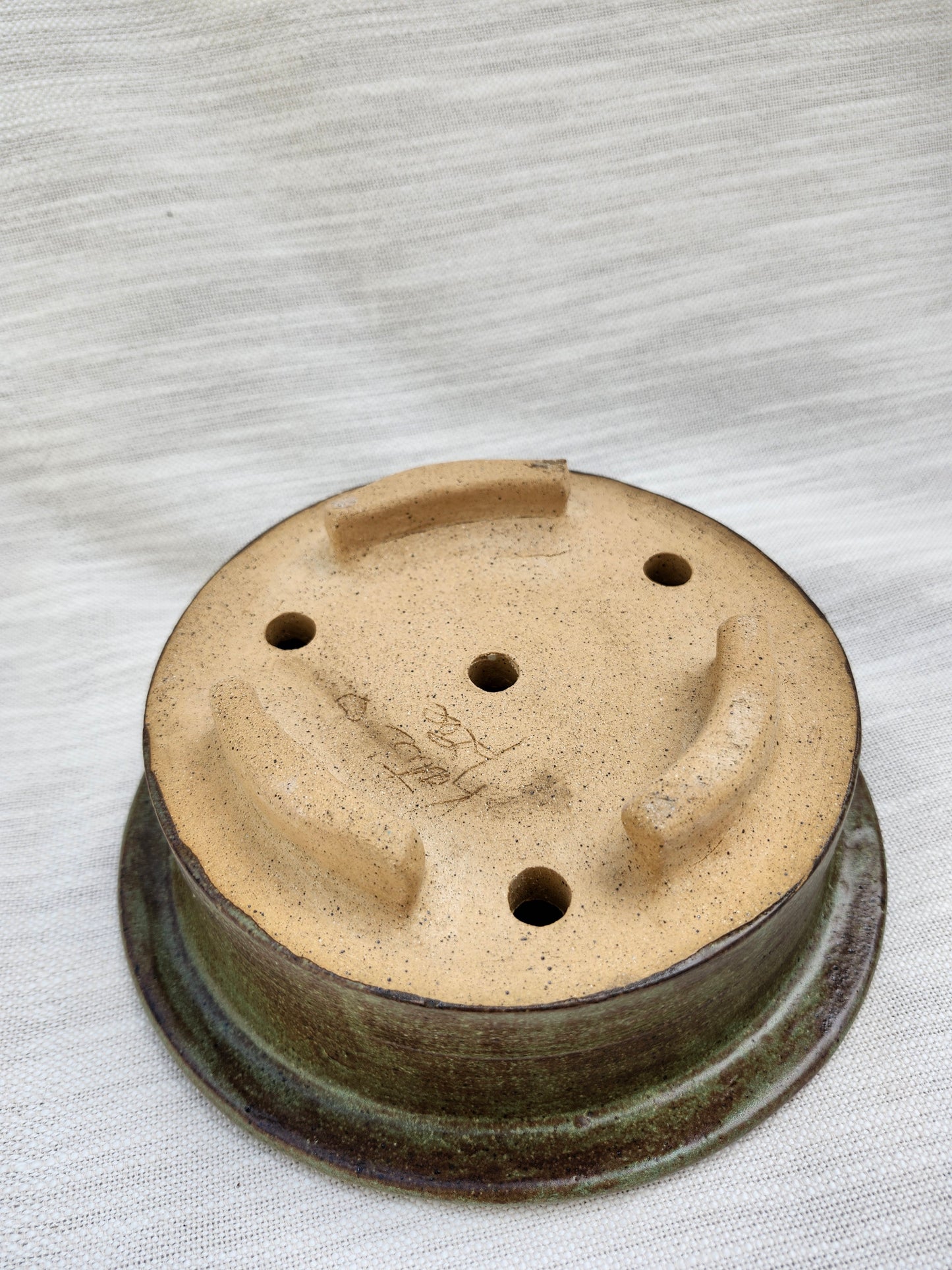 Green bonsai pot