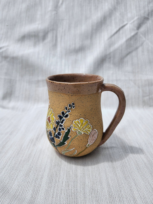 Pink Wildflower Mug