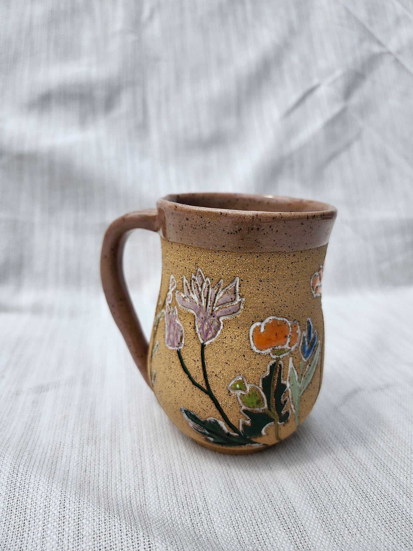 Pink Wildflower Mug