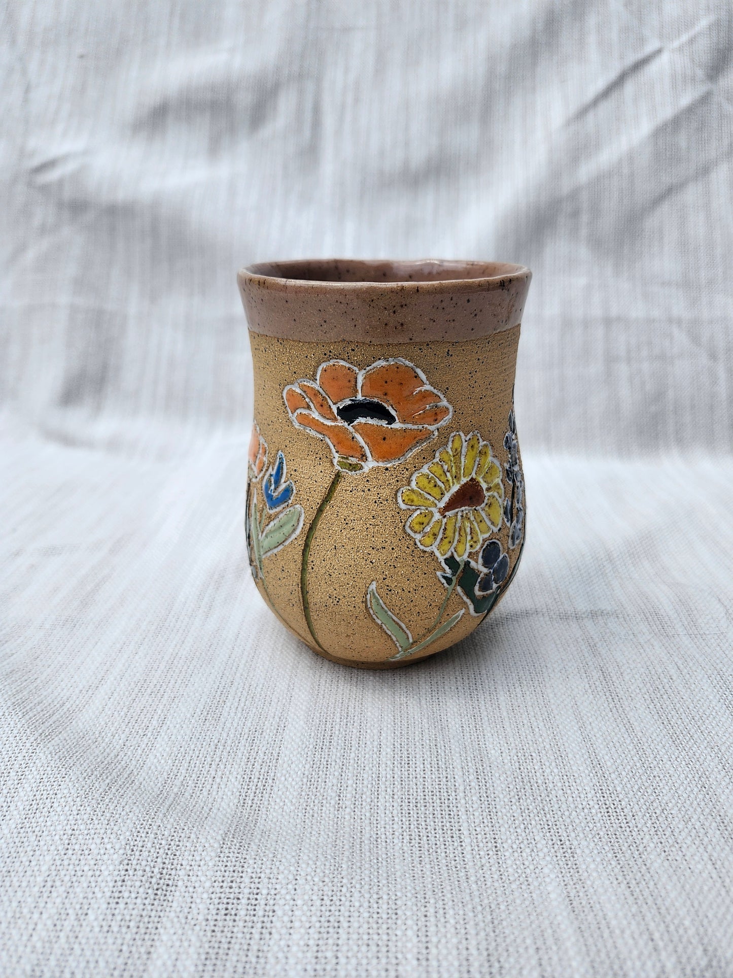 Pink Wildflower Mug