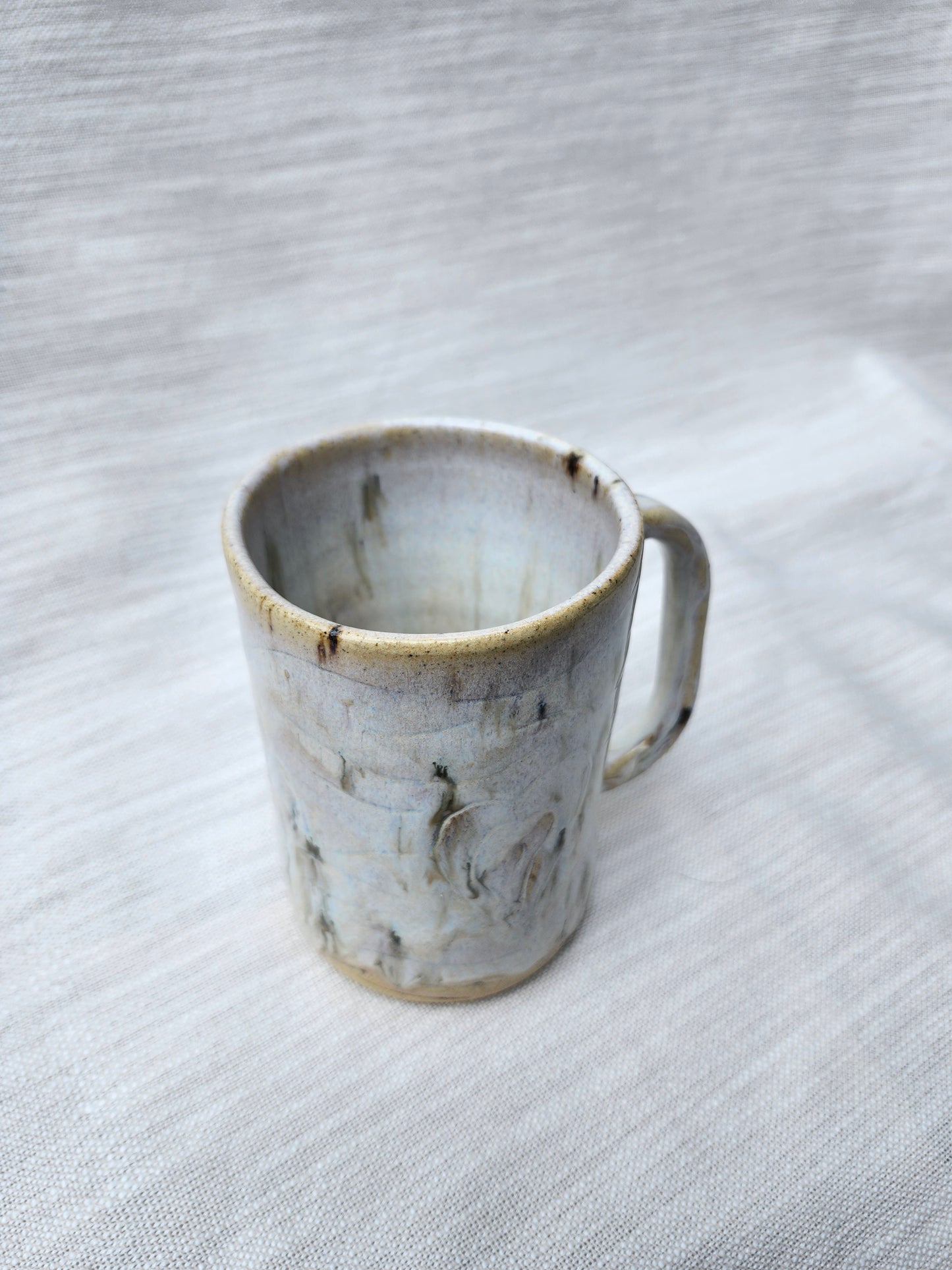 White Birch Tree Heart Mug