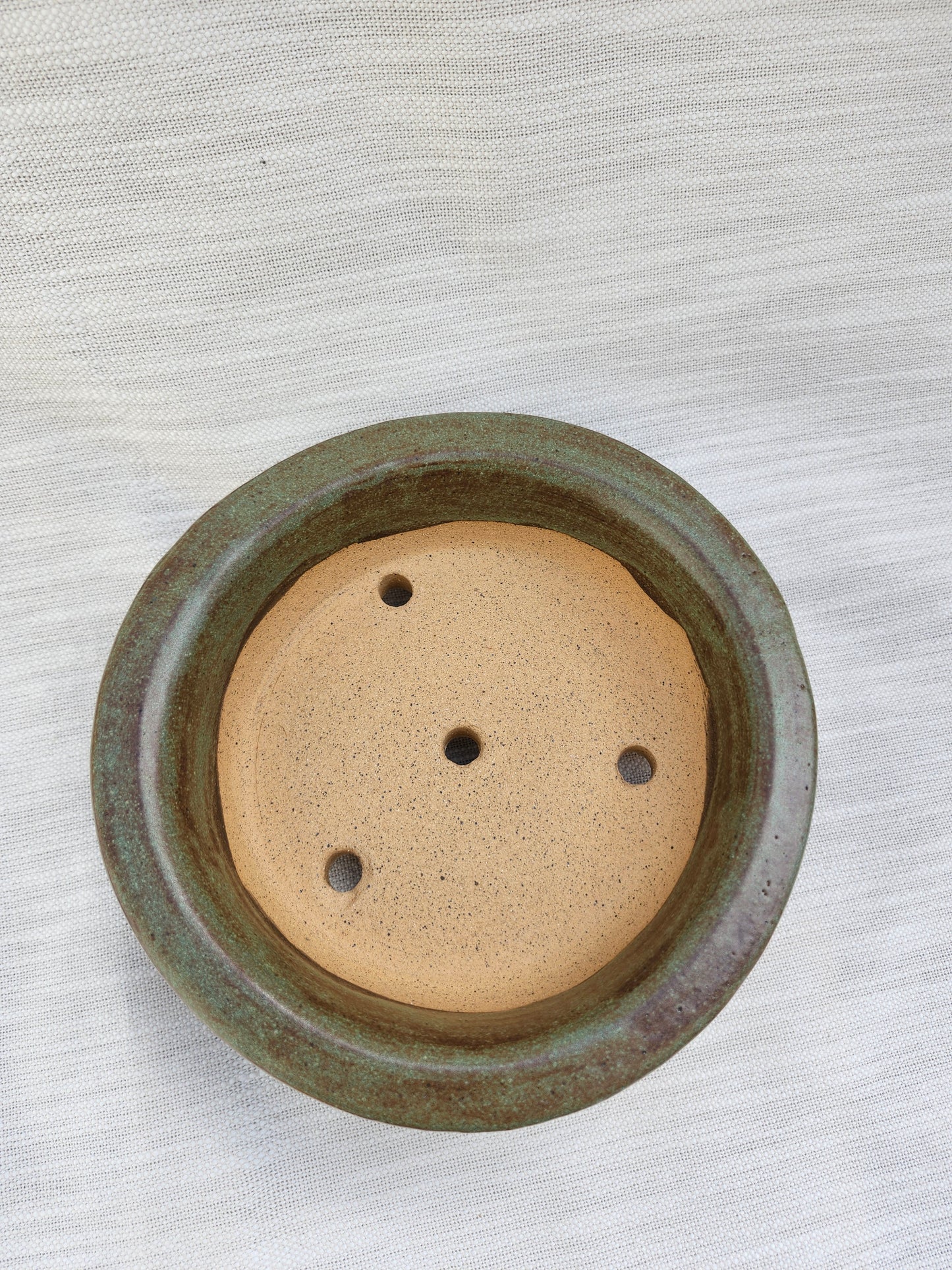 Green bonsai pot