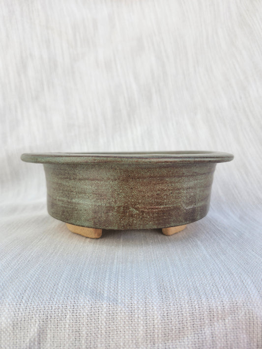 Green bonsai pot