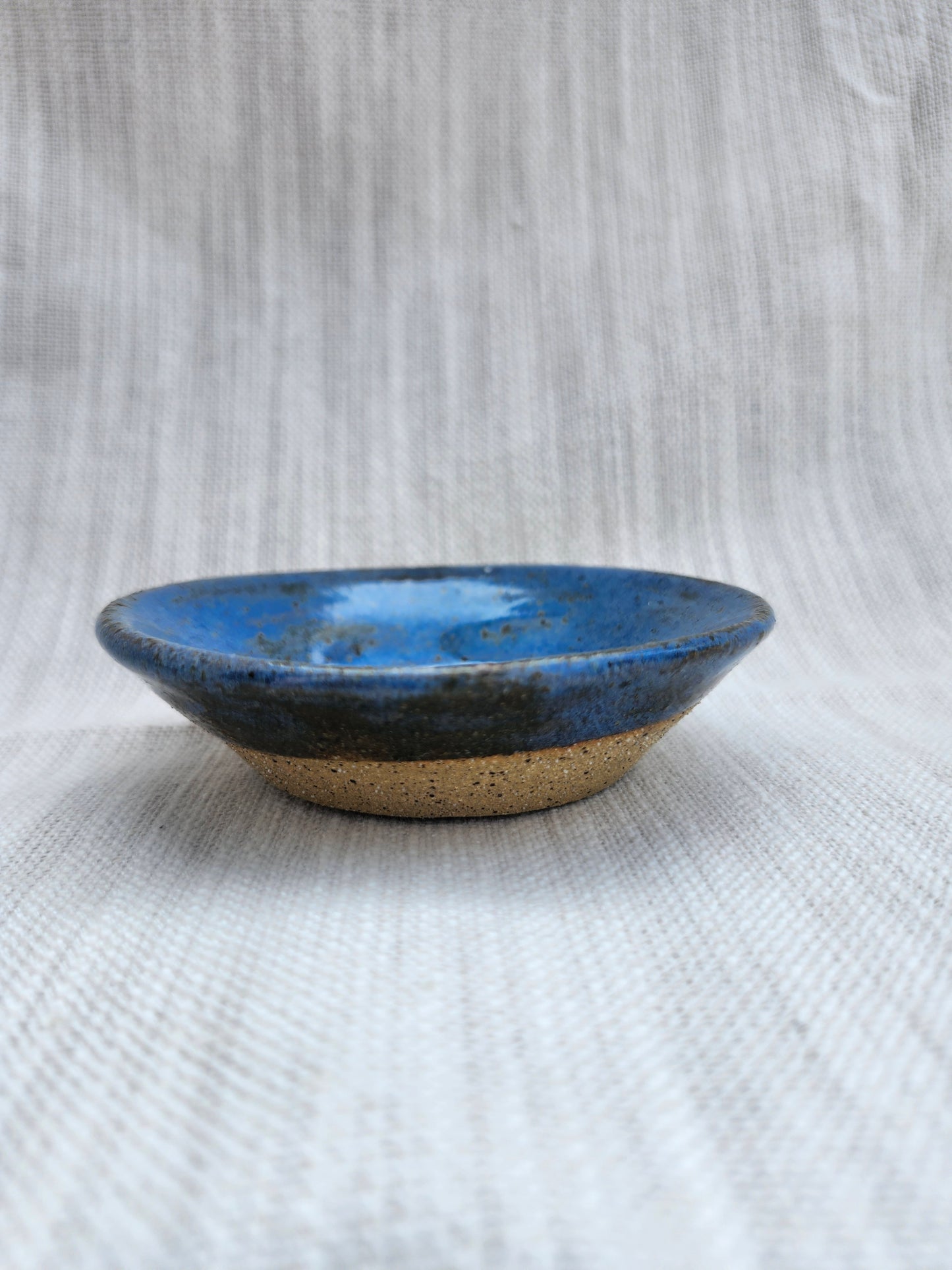 Blue trinket dish